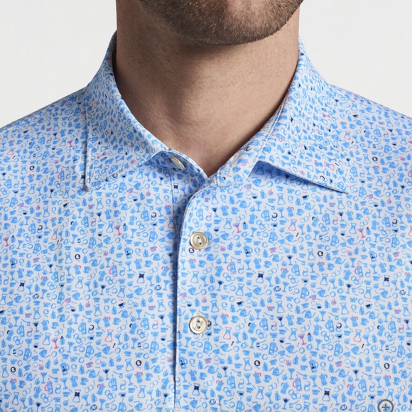 Peter Millar Other - Peter Millar Crown Sport Lure Performance Mesh Polo The Club at Wynstone